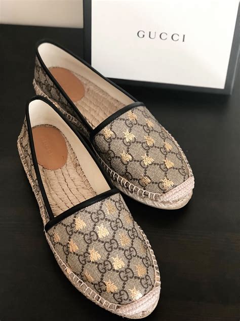 gucci espadrilles bee|gucci espadrilles wedges pink.